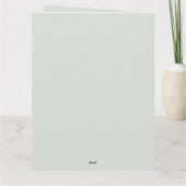 メレ・カリキマカ ハワイアン エレガント クリスマス パーム カード (裏面)