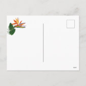 メレ カリキマカ バード オブ パラダイス ハワイアン ホリデー シーズンポストカード (裏面)