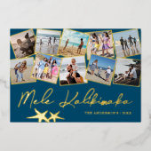 メレ カリキマカ 10枚の写真を飾れる ホリデー カード (Foil仕上げ) (正面)