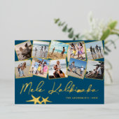 メレ カリキマカ 10枚の写真を飾れる ホリデー カード (Foil仕上げ) (立ち正面)