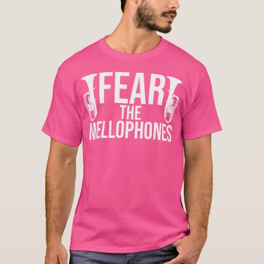 メロおもしろいフォンのギフトバンド管弦楽団Musを恐れる Tシャツ (正面)