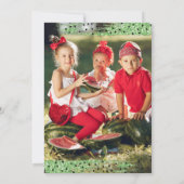 メロすごいンパーティー写真かわいい子ありがとう サンキューカード (裏面)