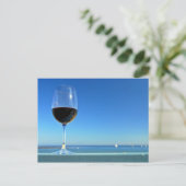 メロのオーシャンサイドガラス ポストカード (スタンド正面)