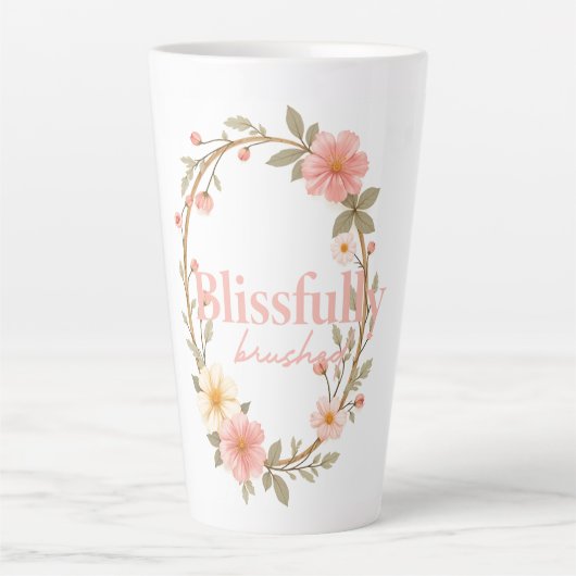 メロウ開花 カフェラテマグ (正面)