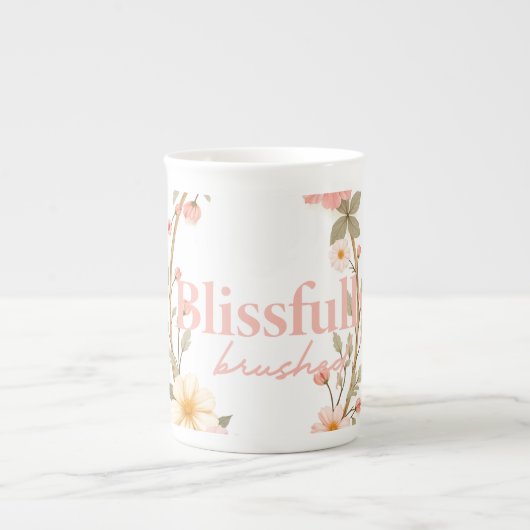 メロウ開花 ボーンチャイナマグカップ (正面)