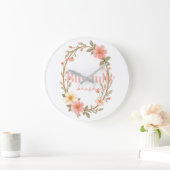 メロウ開花 ラージ壁時計 (ホーム)