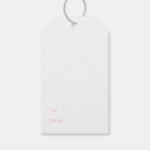 メロエレガントンピンクボー葉ホパターン ギフトタグ (裏面)