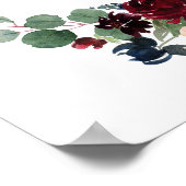 メロエレガントー海軍フローラ結婚の座席表 ポスター (角)