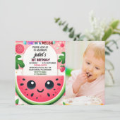 メロクールン1歳の誕生日にピンクの夏の1日 招待状 (スタンド正面)