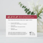 メロットレッドビジネスガライベント企業のRSVP 出欠カード (スタンド正面)