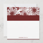 メロットワインサンフラワーブライダルシャワー招待状 招待状 (裏面)