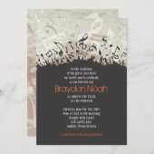 メロディオブザトーラバーバルミツワー招待状 招待状 (正面/裏面)