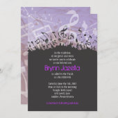 メロディオブザトーラバーバルミツワー招待状 招待状 (正面/裏面)