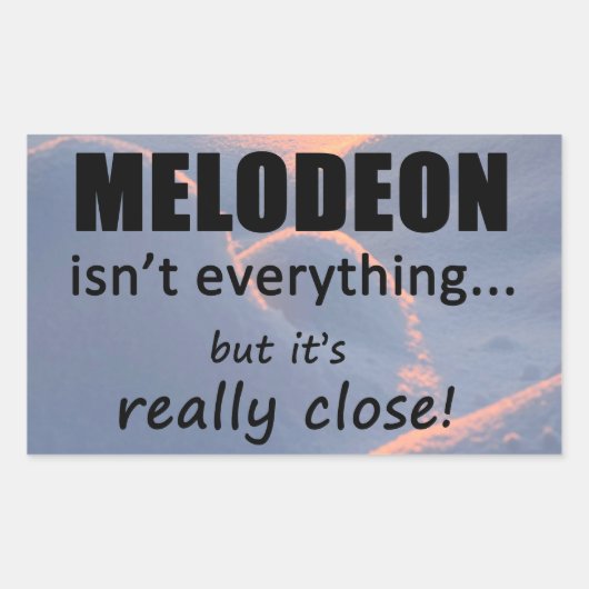 メロディオンは全てではない長方形シール 長方形シール (正面)