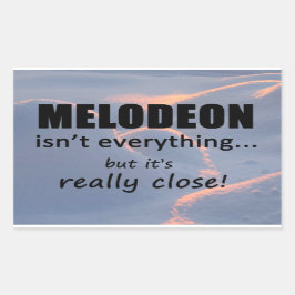 メロディオンは全てではない長方形シール 長方形シール