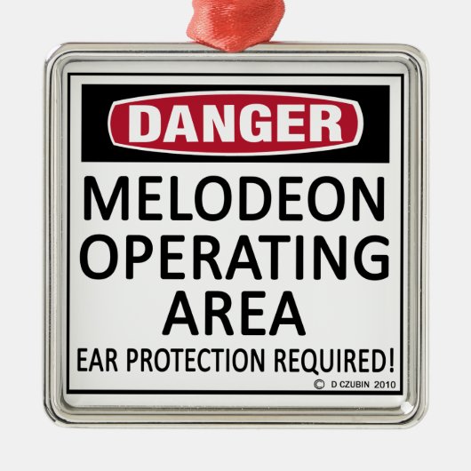 メロディオン作動領域 メタルオーナメント (正面)