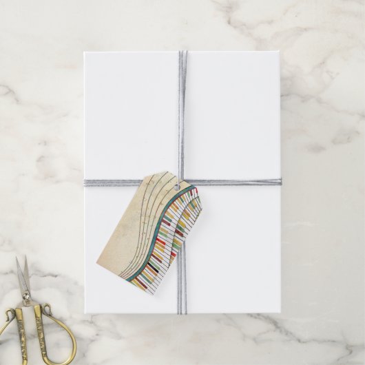 メロディック波 ギフトタグ (より糸付き)