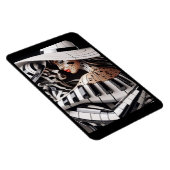 「メロディック・エンブレイス芸術的 – 音楽をテーマにしたマグネット」 マグネット (右側)