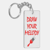 メロディブラシ キーホルダー (正面左)