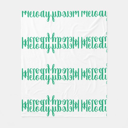 メロディーのパーソナライズなフリースブランケット フリースブランケット (正面)