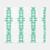 メロディーのパーソナライズなフリースブランケット フリースブランケット (正面(横))