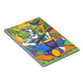 メロディーの虹のギターのヒッピーの妖精のノート ノートブック (右側)