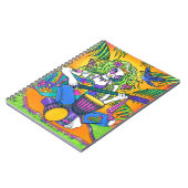 メロディーの虹のギターのヒッピーの妖精のノート ノートブック (左側)