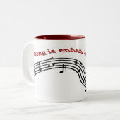 メロディーは長びきます ツートーンマグカップ (正面左)