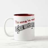 メロディーは長びきます ツートーンマグカップ (左)