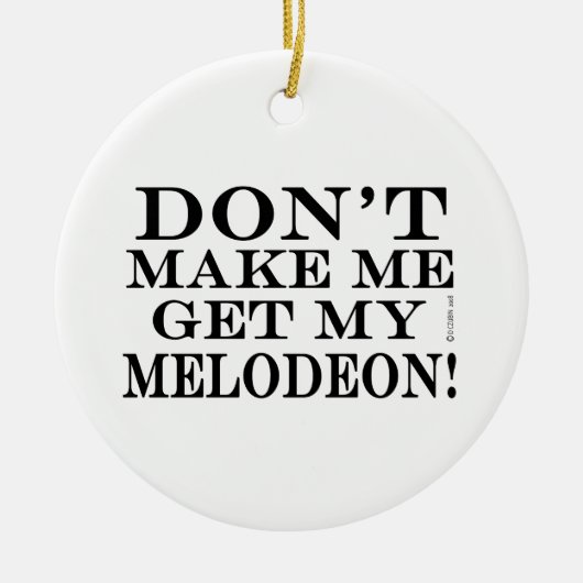 メロディーを聞かせるな セラミックオーナメント (正面)