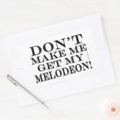 メロディーを聞かせるな 長方形シール (封筒)