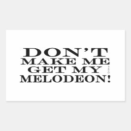 メロディーを聞かせるな 長方形シール