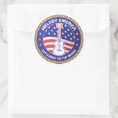 メロディーアメリカのシール大 ラウンドシール (バッグ)