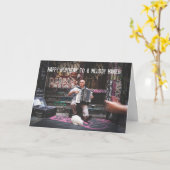 メロディーメーカーアコーディオン選手誕生日 カード (黄色い花)