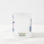 "メロディー"の虹のギターのヒッピーの妖精の霜の降りたなマグ フロストグラスマグカップ (中央)