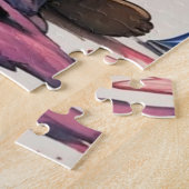 メロディ芸術的：水彩画の女の子 ジグソーパズル (側面)