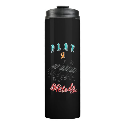 メロディ遊ボーイフレンドのピアノ タンブラー (正面)