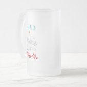 メロディ遊ボーイフレンドのピアノ フロストグラスビールジョッキ (正面左)