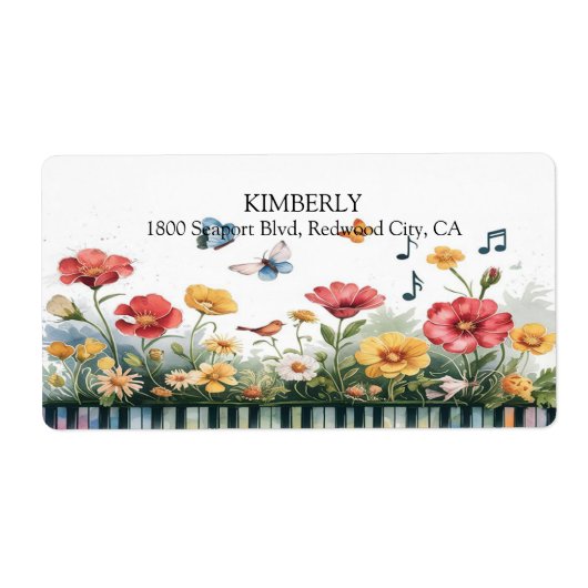 メロディ開花 ラベル (正面)