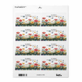 メロディ開花 ラベル (フルシート)