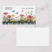 メロディ開花 名刺 (正面/裏面)