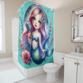 「メロディ・マーメイド・セレナーデ」 シャワーカーテン (インサイチュ)