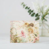 メロディ – 天使、花、音楽 ポストカード (スタンド正面)