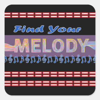 メロディTシャツ スクエアシール