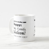 メロデオンが嬉しい コーヒーマグカップ (正面左)