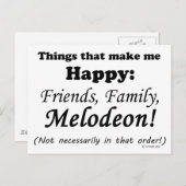 メロデオンが嬉しい ポストカード (正面/裏面)