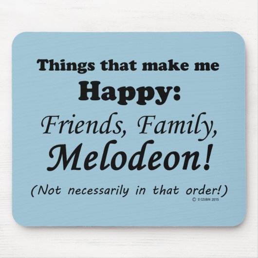 メロデオンが嬉しい マウスパッド (正面)