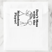 メロデオンのプレイヤーと対戦しない 長方形シール (バッグ)