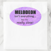 メロデオンは全てではないオーバルステッカー 楕円形シール (バッグ)