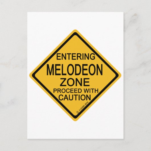 メロデオンゾーンに入る ポストカード (正面)